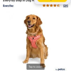 NEW EveryYay Coral Pink Large Dog Harness